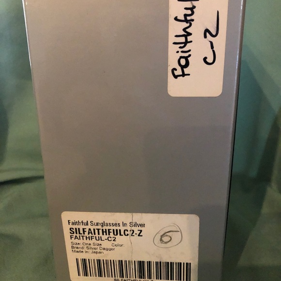 Silver Dagger Sunglasses Faithful Japan Brand New